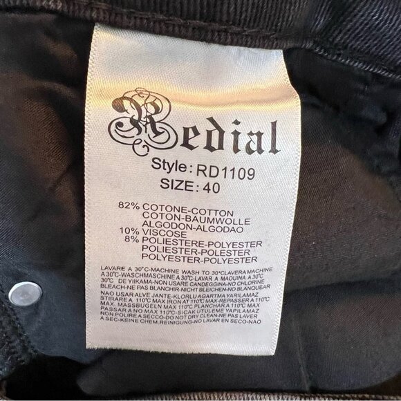 Nasty Gal Jeans NWT size 40 (US 8) Are You Gonna Say High-Waist Cropped black - Picture 8 of 12